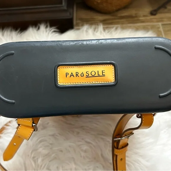 Vintage Dooney & Bourke Yellow Leather Parasole Backpack - Picture 6 of 10